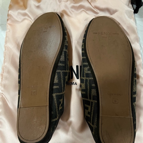 FENDI ZUCCA Signature MONOGRAM Slippers Size 38 - Picture 8 of 12